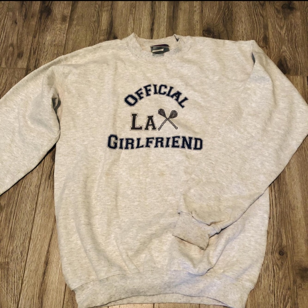 Official Lacrosse Girlfriend Crewneck Sweatshirt